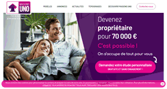 Desktop Screenshot of maisons-uno.com